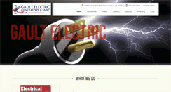 Desktop Screenshot of gaultelectric.com